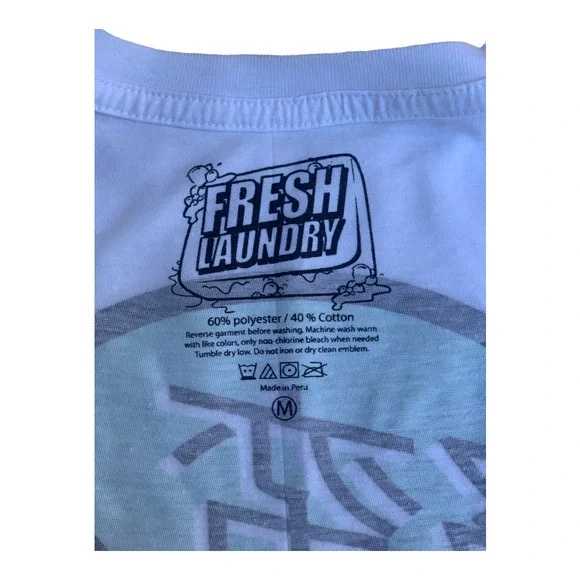 Fresh Laundry Japan T Shirt‎ Mens Medium Short Sleeve White  Graphic - Picture 10 of 11